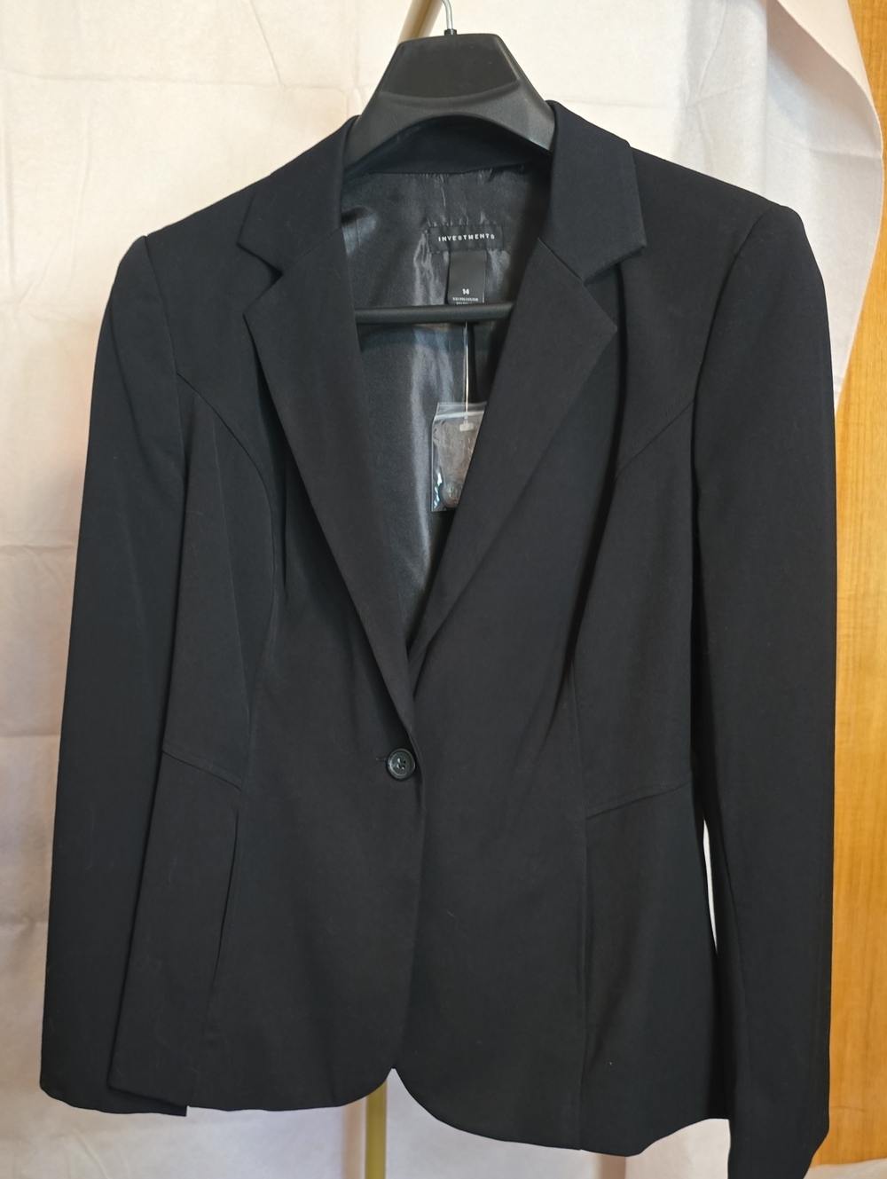 Investments Black Single-Button Women's Blazer
